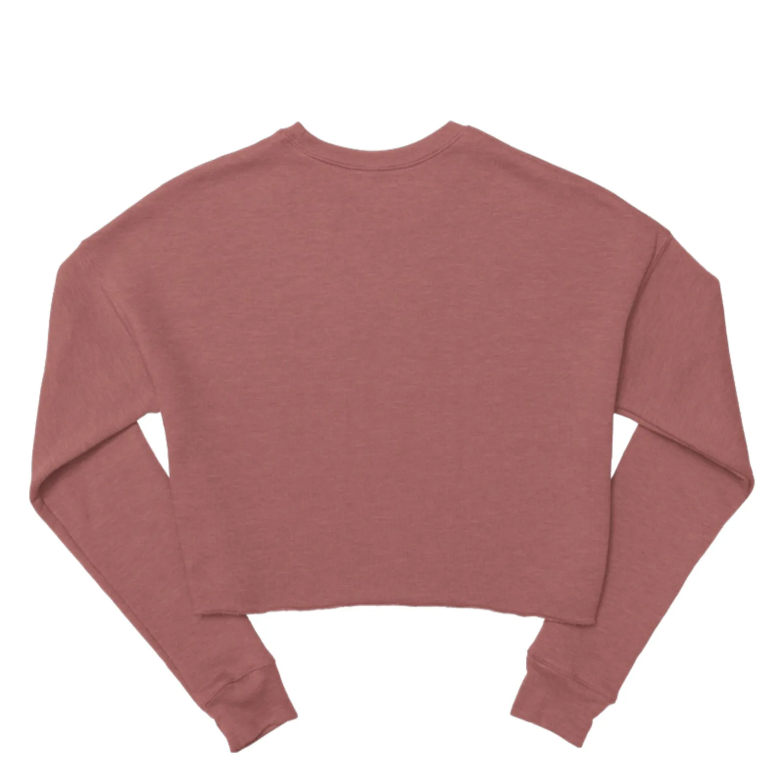 Snowflake Skate, Women's Cropped Fleece Crew