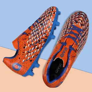 Speed King Football Shoes For Men (Orange)