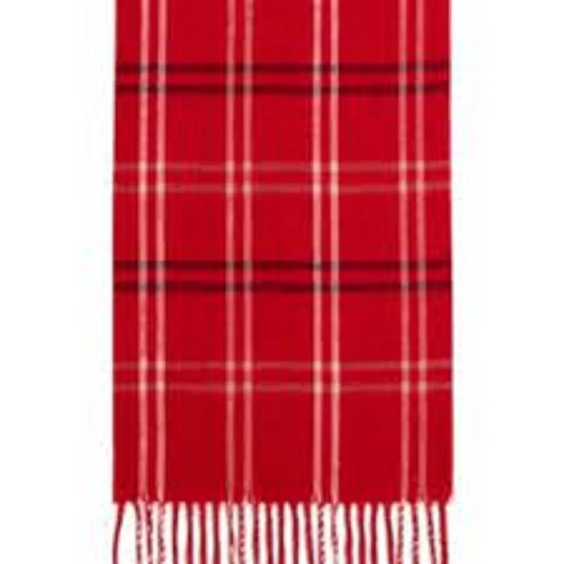 Steve Madden Women's Mid Weight Cozy Plaid Muffler Scarf Red Size Regular