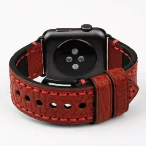 Stitched Leather Watch Bands For Apple Watch