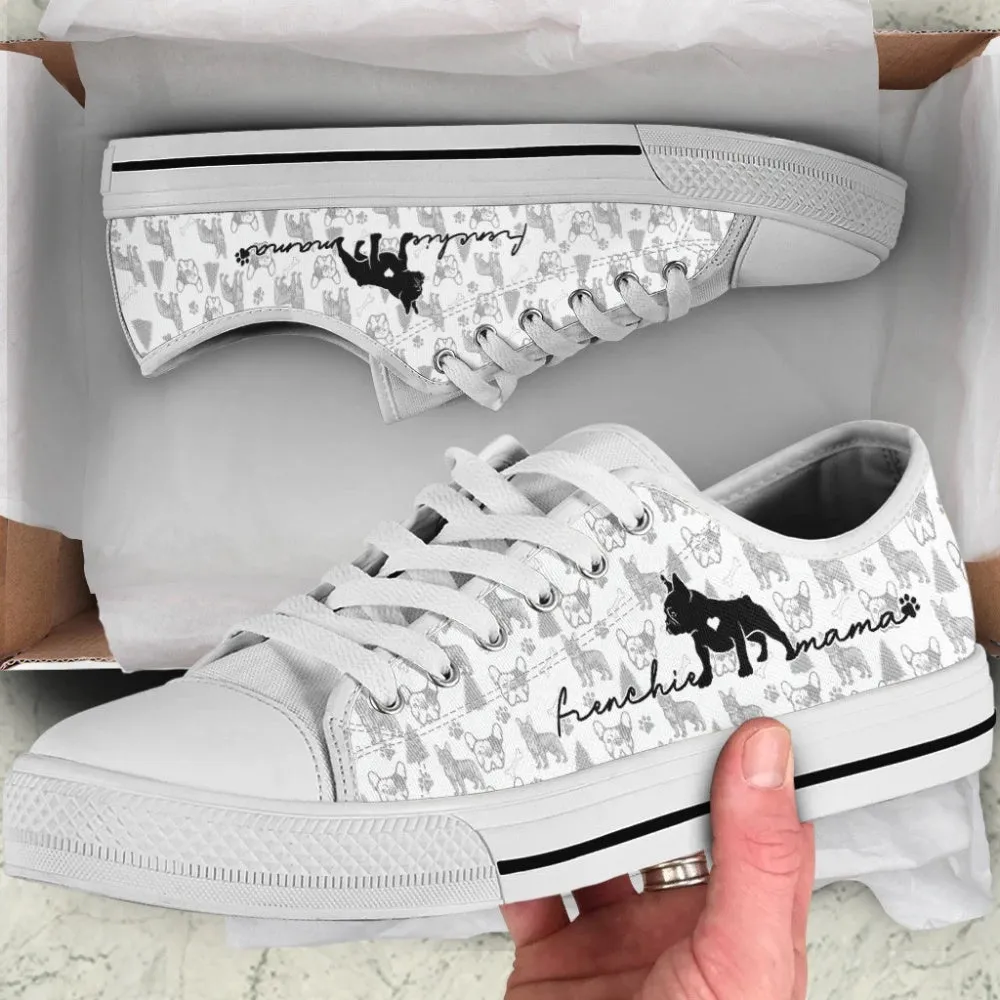 Stylish French Bulldog Low Top Shoes - Trendy Sneaker For Dog Lovers, Dog Printed Shoes, Canvas Shoes For Men, Women