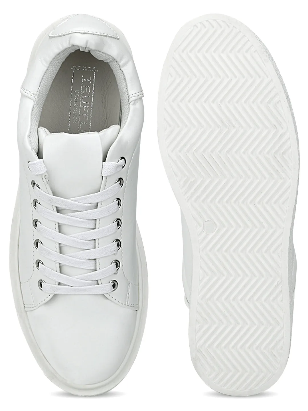 Total White Lace-Up Creepers