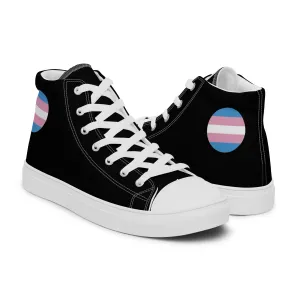 Transgender Trans Pride Men’s High Top Canvas Athletic Shoes